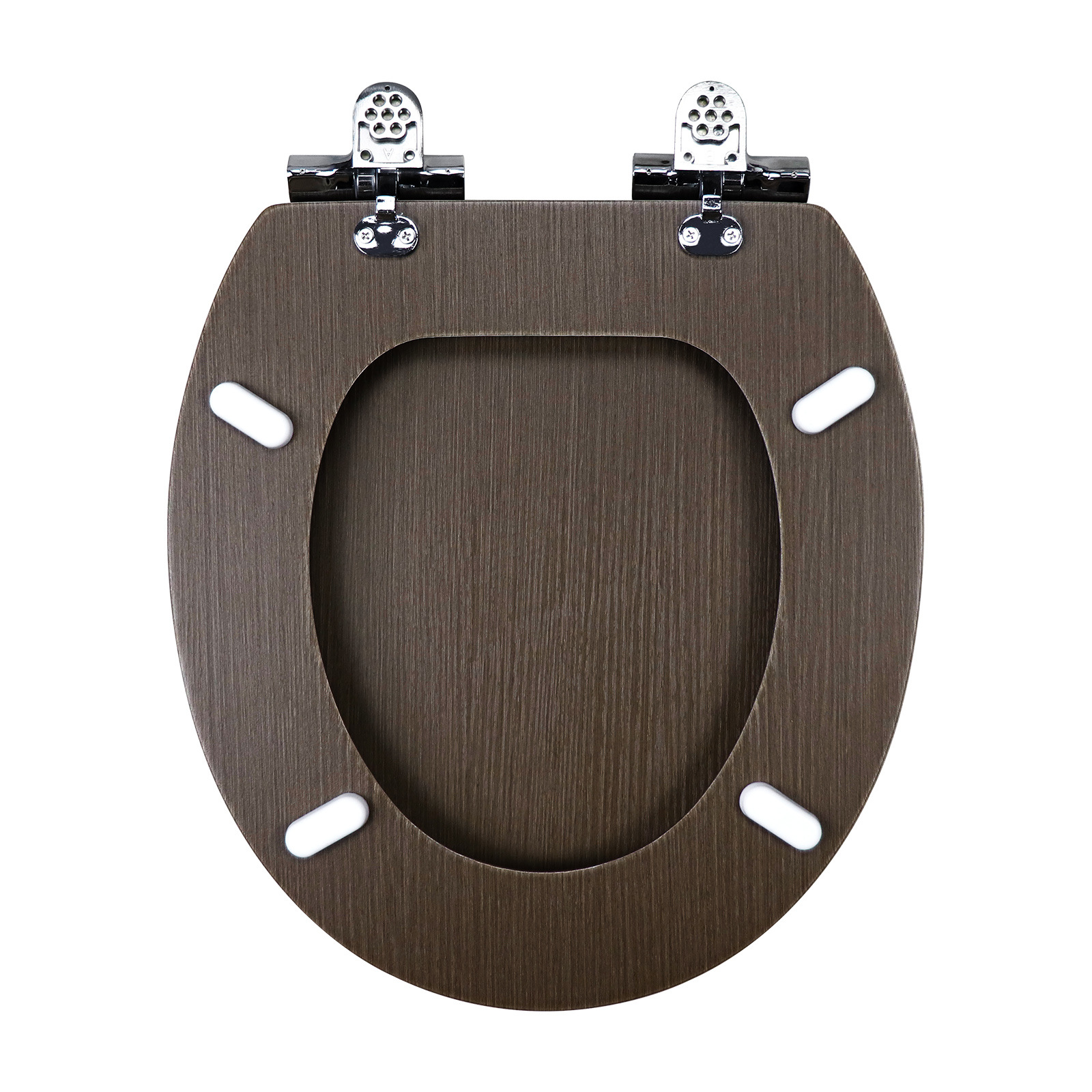 Fábrica directa de 17 pulgadas tablero de densidad madera MDF cubierta de inodoro con cinta de madera de PVC