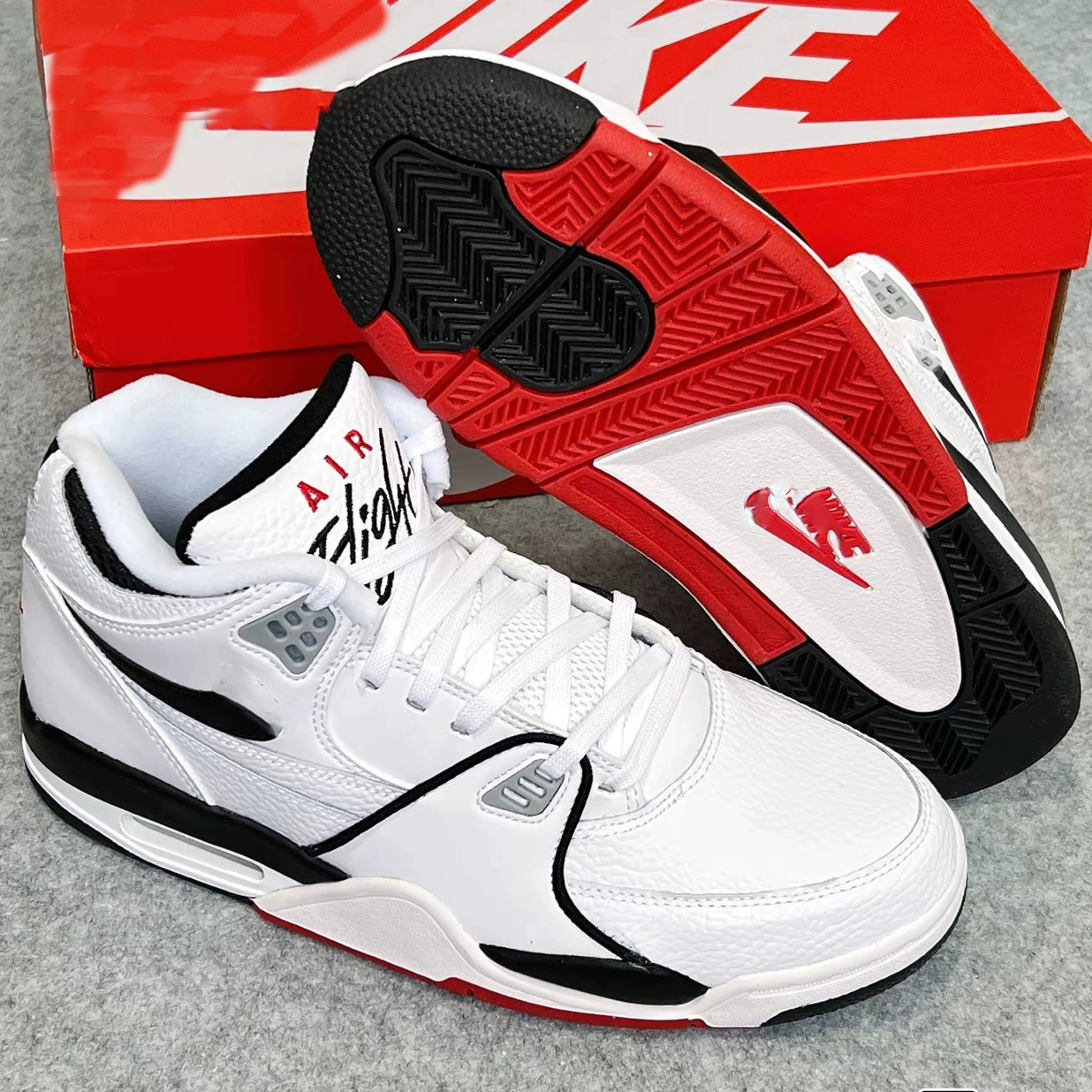 Pure Original Flight 89 Flying Brothers Баскетбольная обувь Мужские и женские кожаные кроссовки на воздушной подушке с амортизацией Повседневная обувь в стиле ретро