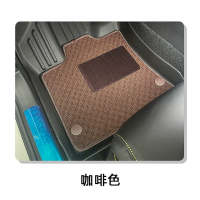 Universal Foot Pad – Suitable for Zhiji Ls6 Car - full-car-tpe-floor-mats-jacquard-blanket-brown-23-25-zhiyi-ls6-the-passenger-has-a-leg-rest-and-will-hang-on-the-mat