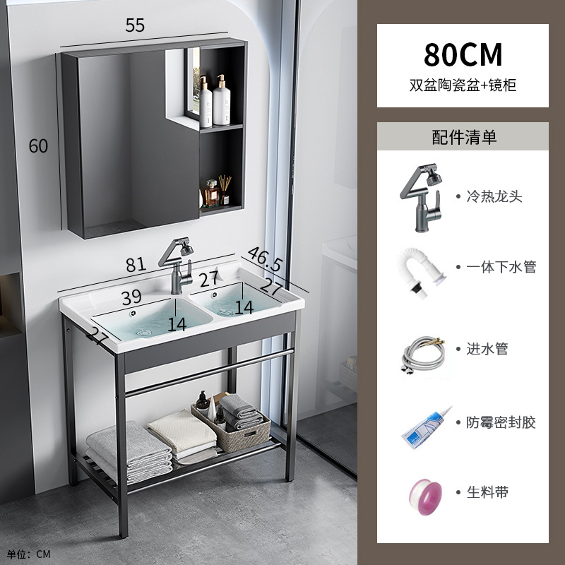 acero inoxidable doble lavabo cerámica un todo soporte lavabo profundizar lavabo lavabo lavabo lavabo