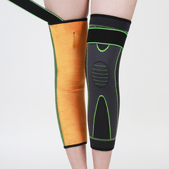 Thermal-lined knee pads for sports, made of knit nylon, suitable for winter, running, fitness, cycling, and extending the appearance of long legs.