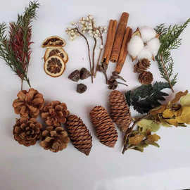 植物手工干果DIY森系 香薰蜡烛圣诞装饰挂件创意干花文创材料包