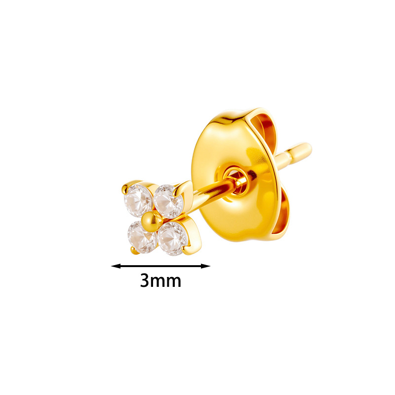 Bijou de piercing fleur en titane hengsen pour lèvre et cartilage_voghion.com