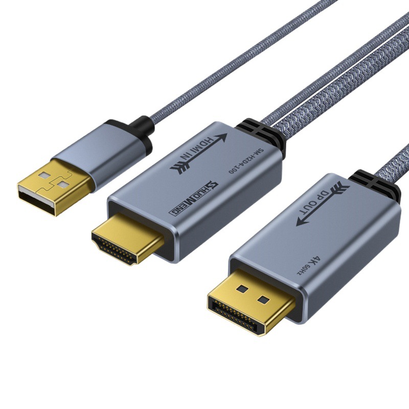HDMI a DP cable 4K60Hz convertidor de vídeo conexión de la computadora monitor puerto displayport CS5801