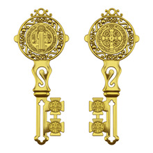 跨境大号钥匙形状家居办公墙壁挂件金属趣味创意新颖简约饰品配件