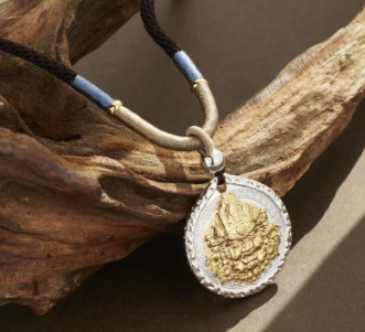 XL003 - 황금 재물신 목걸이 17.7g