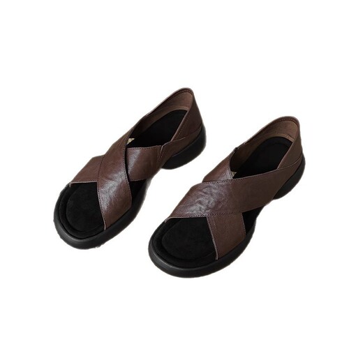 Roman versatile sandals for women 2025 summer new casual versatile sandals large size women's soft bottom flat sandals