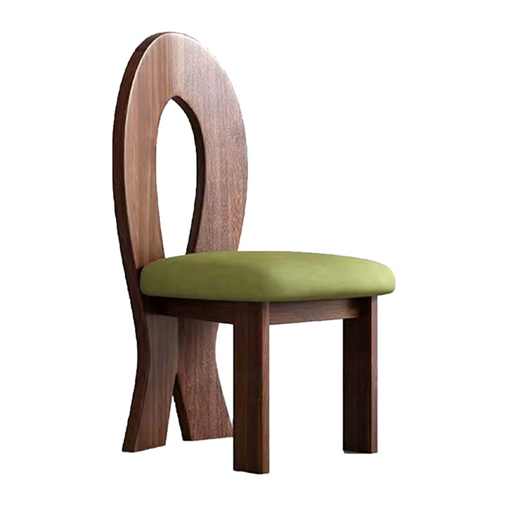 Mesa de comedor de hotel de caja de madera maciza cadena de restaurantes occidentales diseñadores de estilo antiguo asiento de tela de caña
