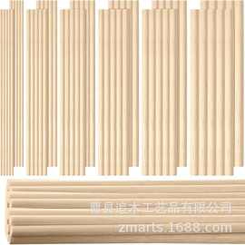 批发圆木棒擀面杖手工材料diy木棍窗帘杆儿童攀爬架木杆逗猫棒