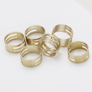 Copper Ring Open Ring Closed Auxiliary Tool Handmade DIY Accessories Beaded Pin Ring