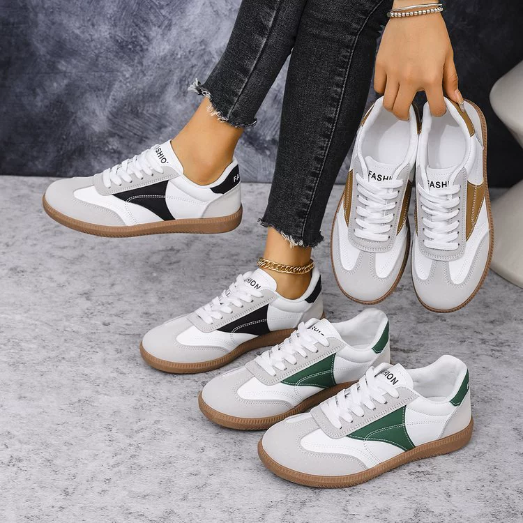 Французские кроссовки женские весенние и осенние новые плоские туфли 42 ярда с низким шнуровкой повседневные туфли 2025 одиночные туфли феи ветра