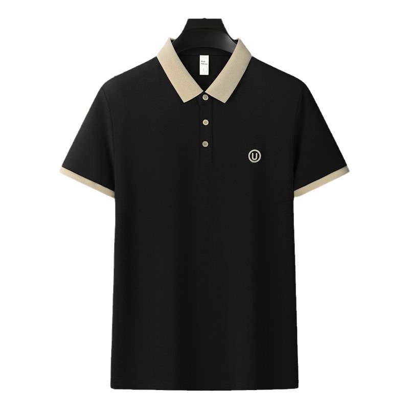 Polo de mangas cortas con solapa, camiseta de verano de moda para hombres, camiseta coreana de tendencia delgada 2026 nueva camiseta versátil