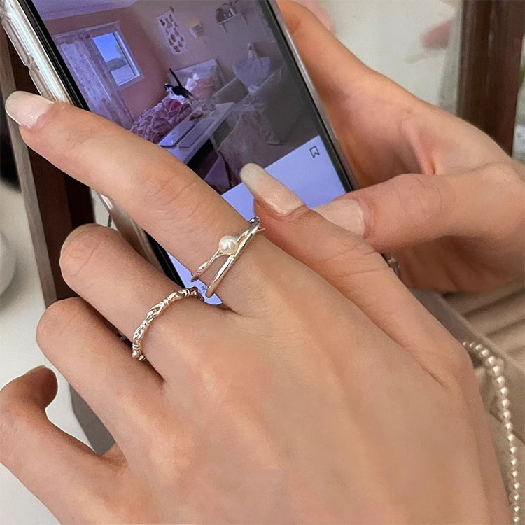 Rings Classification 1 Piece 925 Sterling Silver Geometric Rings