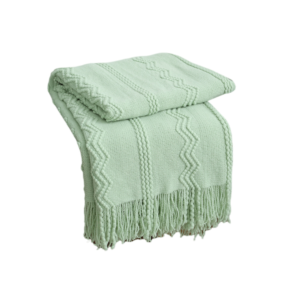 Manta de punto, manta de sofá, estilo nórdico, manta casual de color sólido simple, manta de aire acondicionado, manta de siesta de oficina, manta