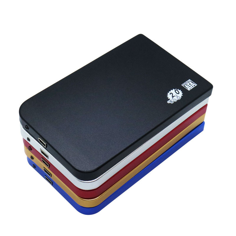 Ultra-thin 2.5inch Notebook Solid-state SSD Aluminum Alloy Upper and Lower Cover Tool-free Mobile Hard Drive Box SATA Serial Port