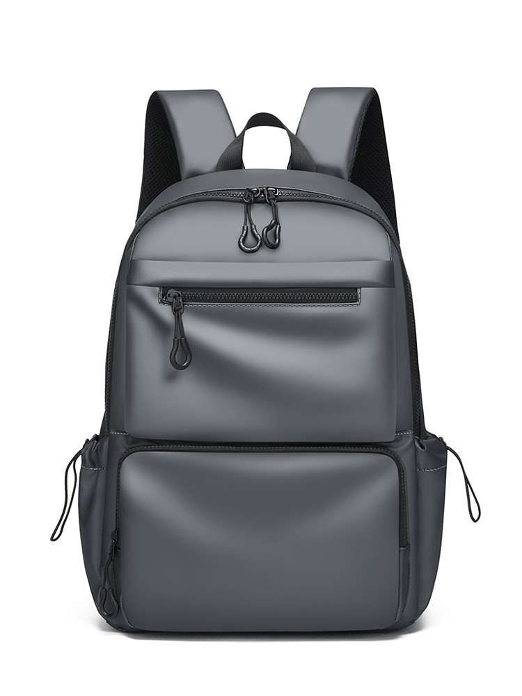 2026 transfronterizos hombre mochila de viaje de ocio doble mochila de tendencia de estudiantes mochila de color sólido mochila al por mayor