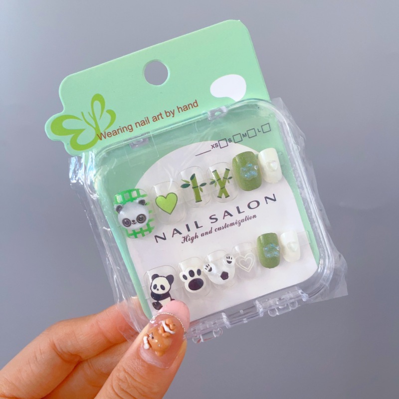 Niños que usan uñas niñas cortas 2025 nuevo estilo de alta sensación pegatinas de uñas no tóxicas y inodoras pegatinas de uñas especiales para niñas