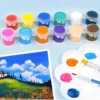 Plaster doll alone pigment