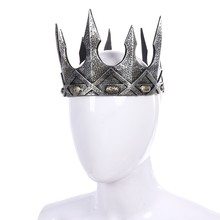外贸热销万圣节舞台表演装扮道具中世纪COSPLAY复古发泡国王皇冠