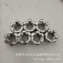 米制六角开槽螺母 ANSI/ASME B 18.2.4.3M 1/4至5-1/2 美制 英制