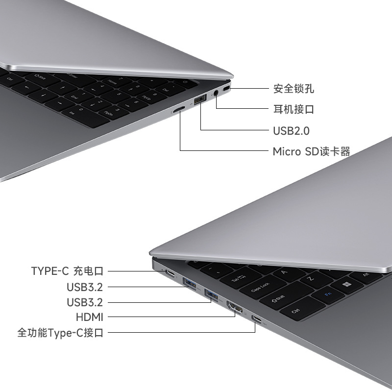 Transfronterizo 14/15.6/17 pulgadas portátil AMD portátil portátil portátil portátil portátil portátil portátil portátil portátil portátil de negocios laptop