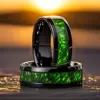 Black ring stainless steel