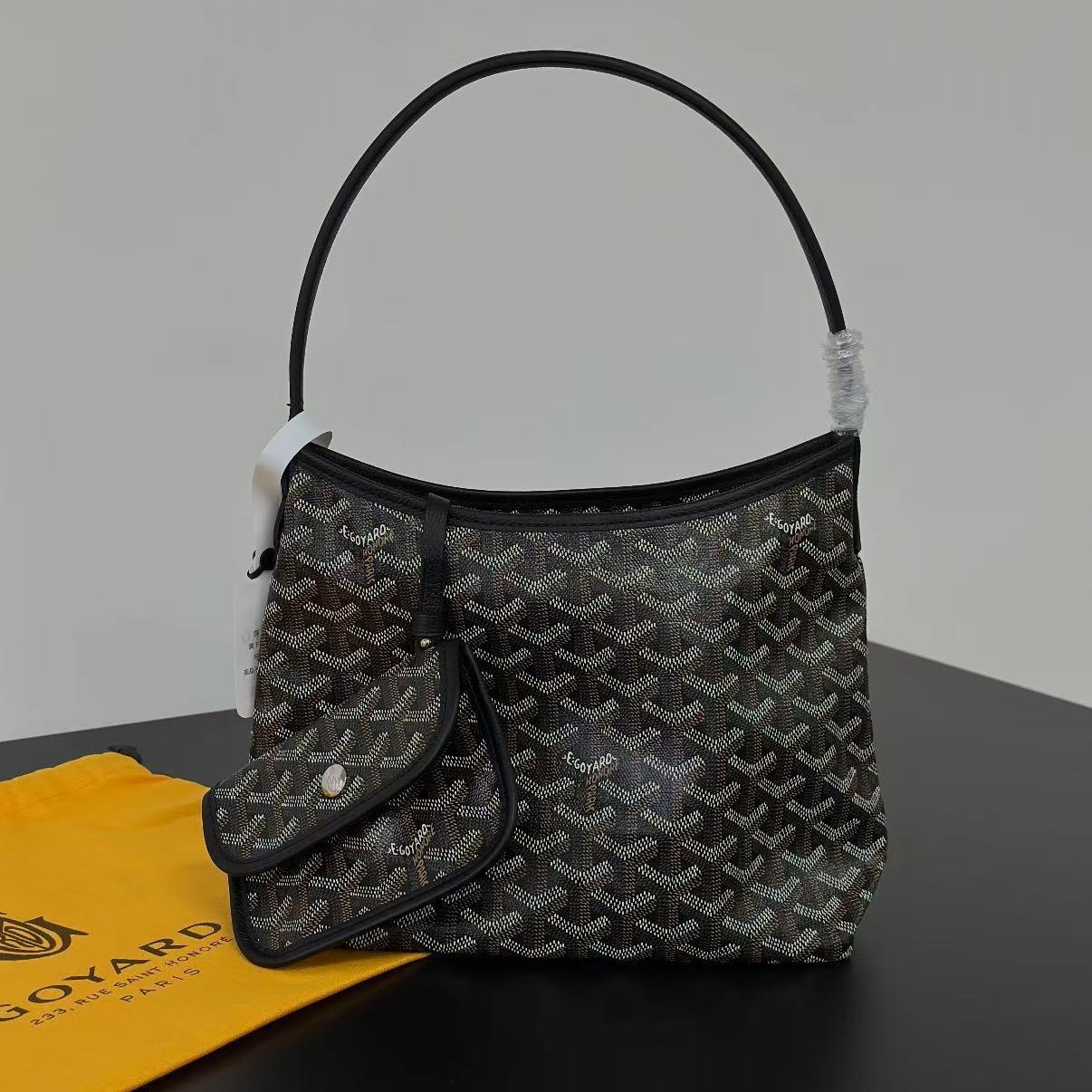 GOYARD hobo mini mother-and-child bag, shoulder bag, underarm bag, handbag, large-capacity shopping bag, dog-tooth pattern bag