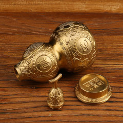 Brass open-mouthed gourd, copper gourd, brass gourd ornament, Bagua gourd, wholesale