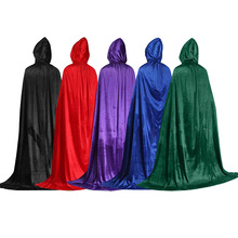 万圣节披风斗篷金丝绒斗篷装扮成人儿童恶魔吸血鬼披风舞会服装