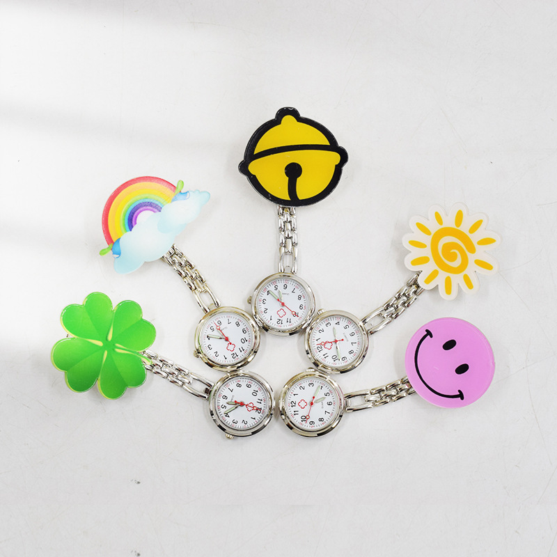 Wholesale clip nurse watch hanging watch cartoon cute doctor pocket watch children's pocket watch test chest watch