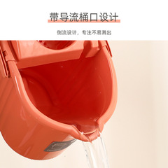 Supermarket water squeezer mop bucket, press wash mop bucket, manual wring bucket, single bucket floor mop, squeeze water bucket, bucket wringer