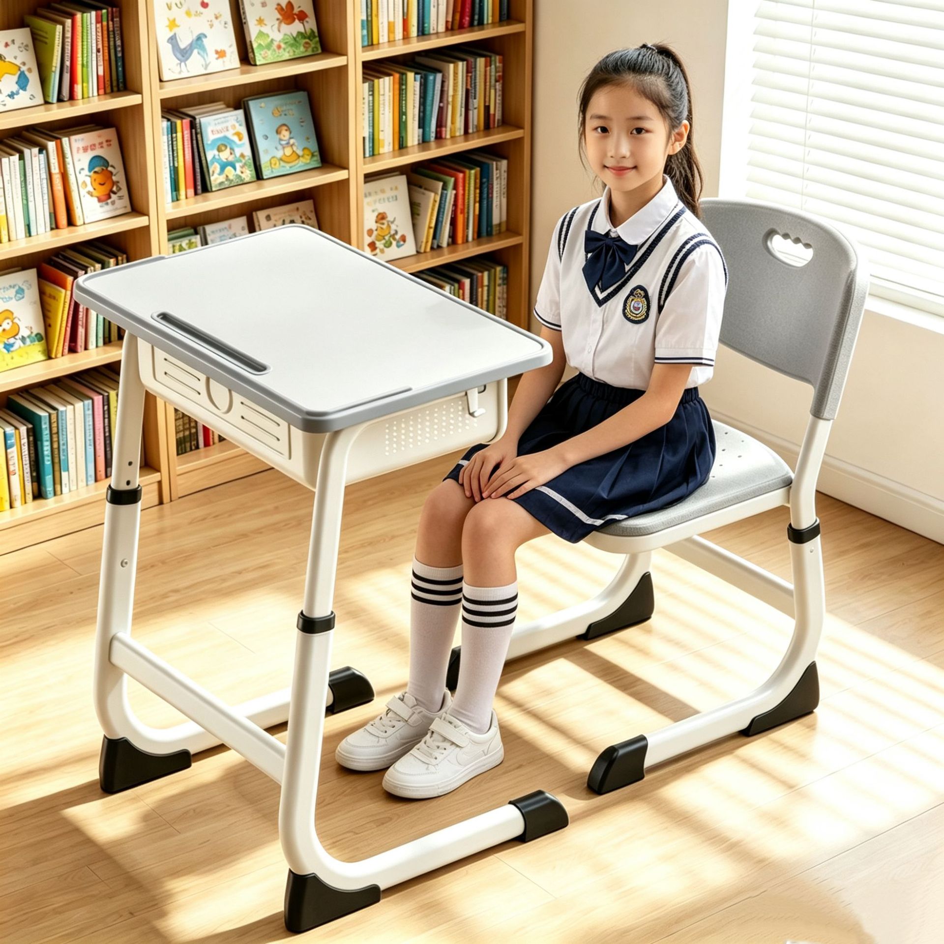 Thickened Desks and Chairs for High School, Middle School, and Elementary School Students; Training Class and Tutoring Class Desks and Chairs; School Classroom Children's Study Desks and Chairs