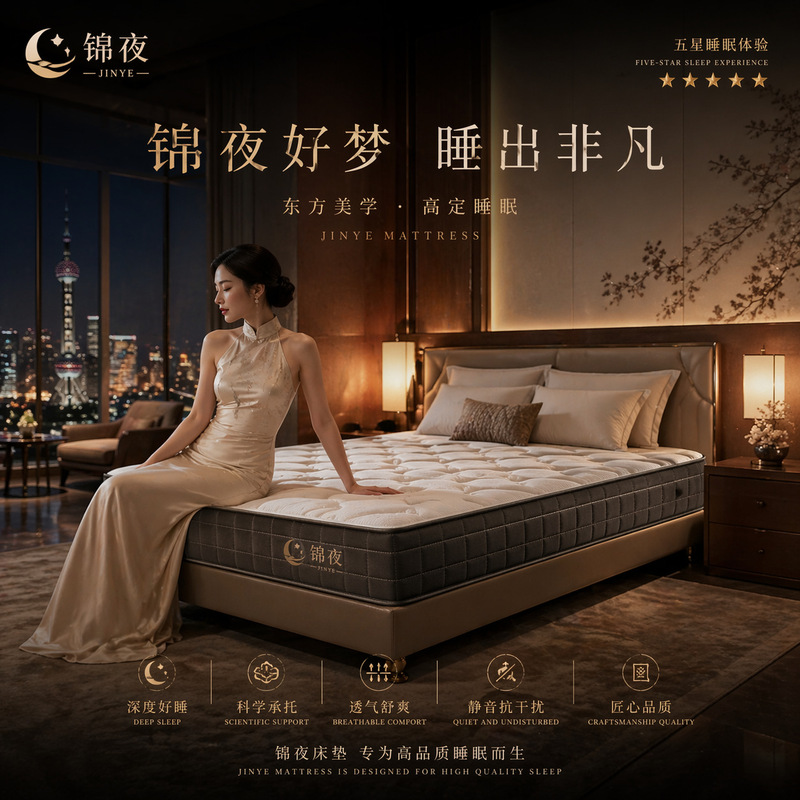 Cross-border wholesale of Japanese hotel mattresses, Hilton independent spring mattresses, compressed roll-pack Simmons mattresses
