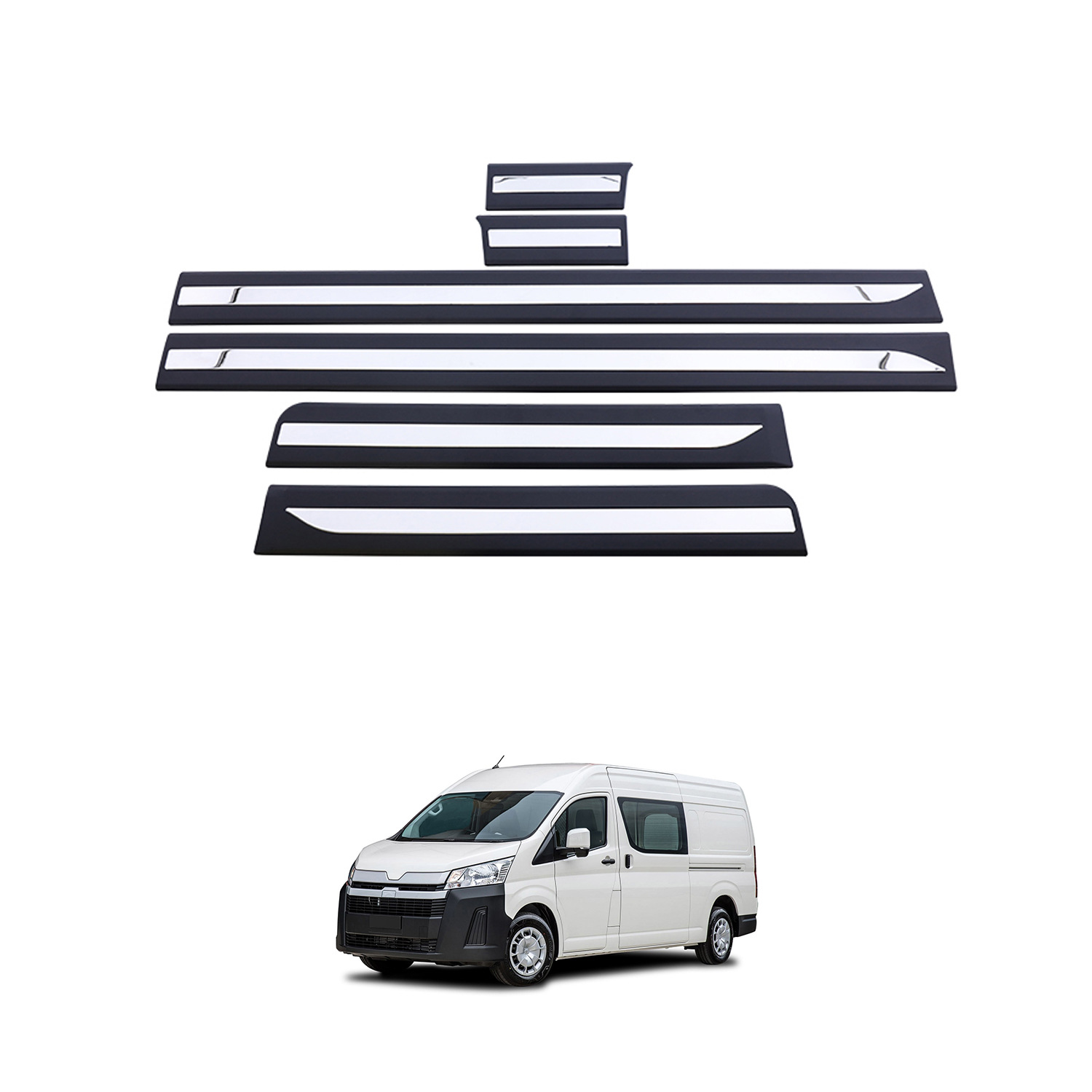 TXR es adecuado para Toyota Sea Lion 2019 tira decorativa de carrocería tira decorativa de galvanoplastia modificada Toyota Hiace H300