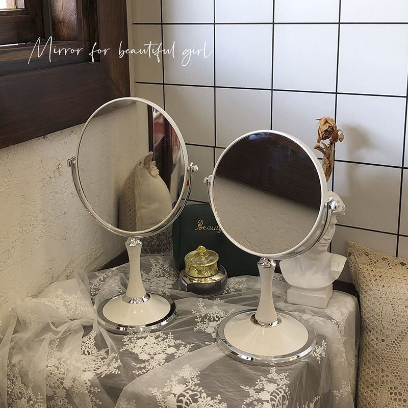 Make-up mirror ins Wind Network mirror Desktop Portable bedroom desktop Mirror household dormitory Cross border