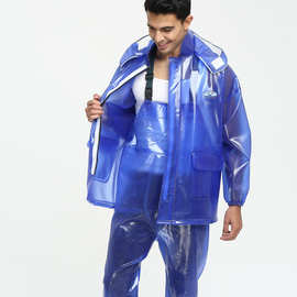 3OBR海翔 渔民背带雨衣非 大渔牌牛筋加厚分体雨衣雨裤套装男防水