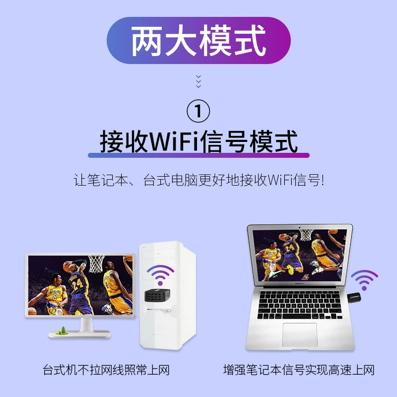 Comfast CF-812AC гигабитная 5G двойной диапазон 1300M беспроводная сетевая карта USB настольный приемник WiFi