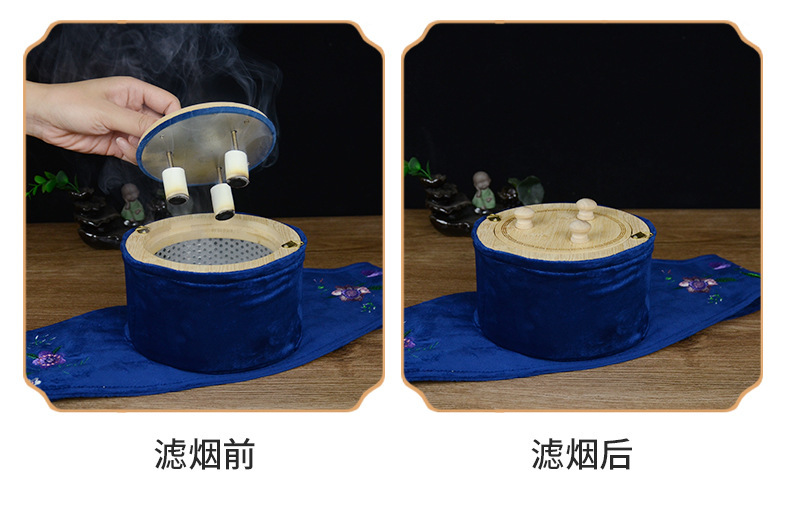Smokeless Wooden Moxibustion Box Portable Moxa Warmer with 54 Moxa Cones Tweezers for Abdomen and Back Warming quality and texture