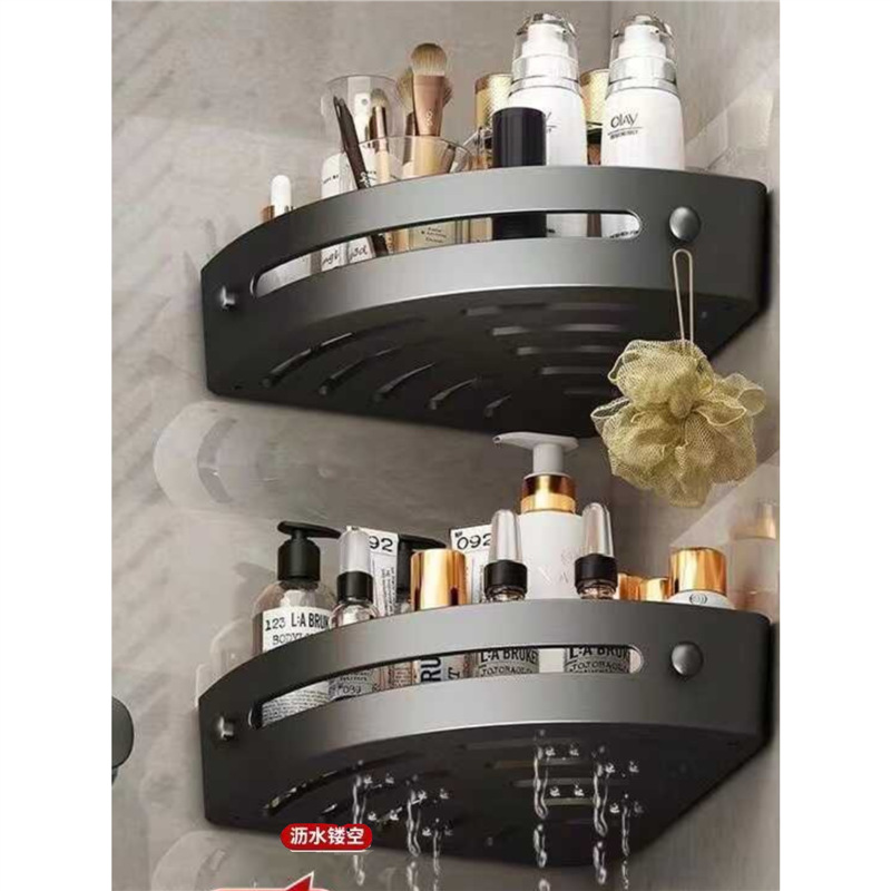 [买一送一]卫生间置物架浴室免打孔壁挂式厕所洗手间洗漱台收纳架