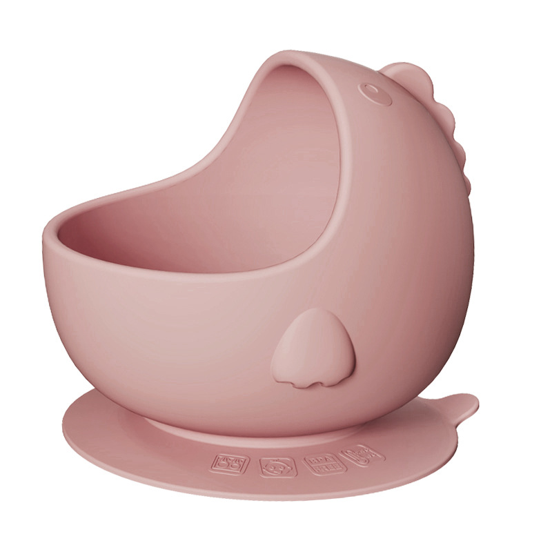 핑크 공룡 그릇