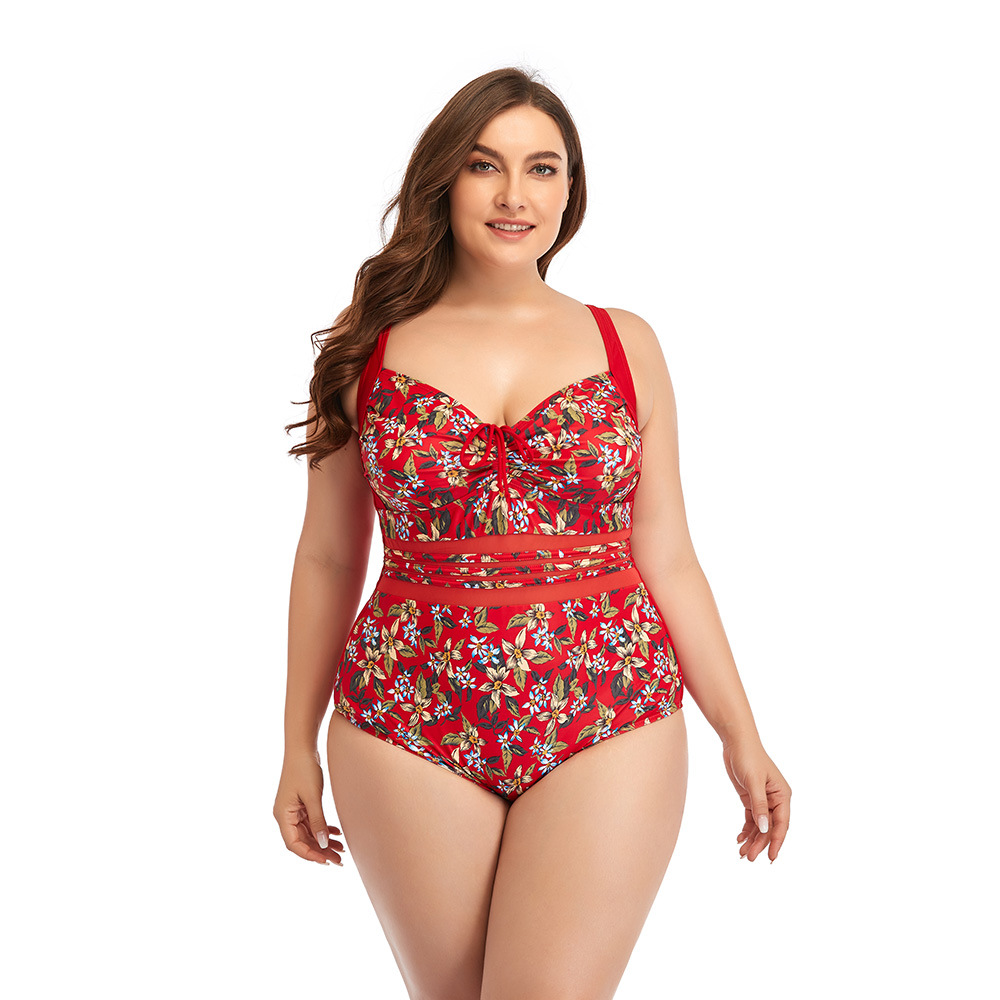 Mode féminine nouveau une pièce grande taille imprimé Sexy printemps chaud maillots de bain pour les femmes_voghion.com