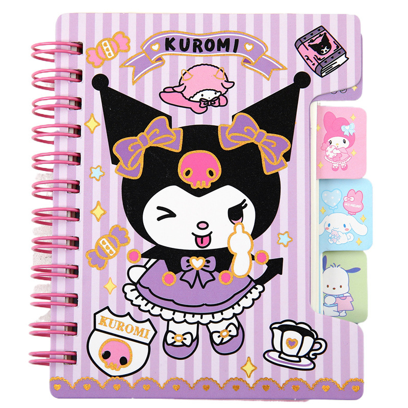 Nuevos dibujos animados de la niña de la bobina de la página de la bobina de la niña adorable de alto valor de cara 100K Notepad