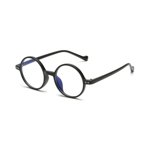 Retro small round frame anti-blue light flat glasses TR90 lightweight myopia glasses plain men's and women's glasses frames wholesale