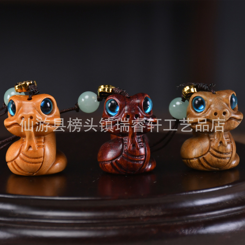 檀木创意可爱挂饰绿檀萌趣小老虎手机链女生包包动物小挂件饰品挂|undefined