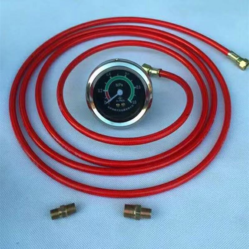 卡车货车装载机机油压力表改装直感式机油表管带灯LED机油管