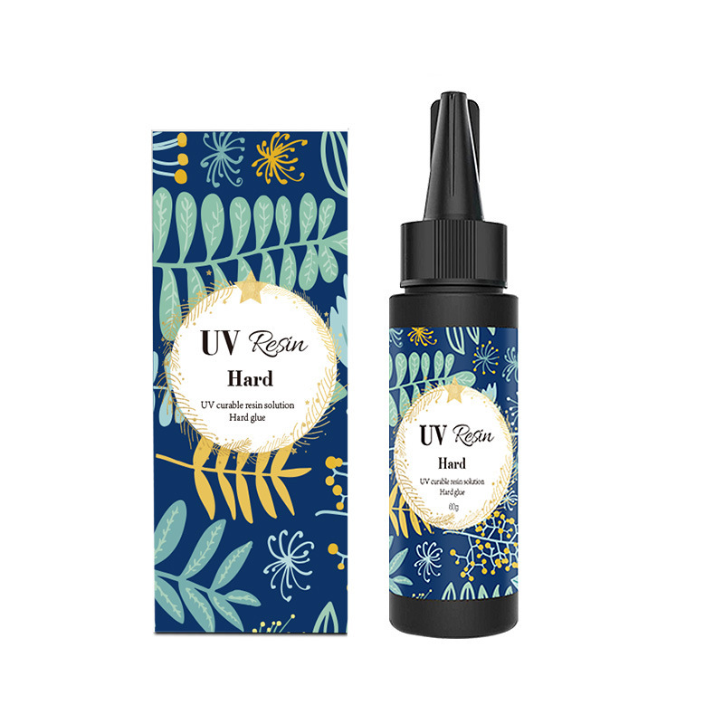 60g 컬러 박스형 고투명 하드 UV 접착제(희귀 모델, 저취, 컬러 박스 포함)