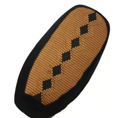 Electric car cushion — Scooter Heat-Insulating Anti-Slip Ice Silk - store-managers-hot-style-brown-diamond-patterncool-upgrade-small-size50cm-55cm