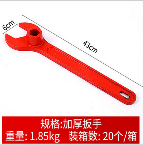 Manufacturer supplies fire wrench, thickened cast iron spray-painted above-ground fire hydrant, red wrench, multi-specification wholesale