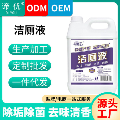 厂家直供5kg散装洁厕液 酒店卫生间强力抑菌除臭马桶清洁剂o