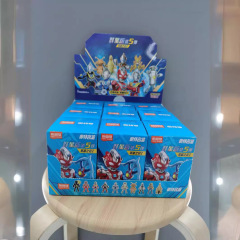 ブルコウルトラマン積み木ブラインドケースフィギュア人形人形人形手関節可動ディガ記念カード秘蔵版